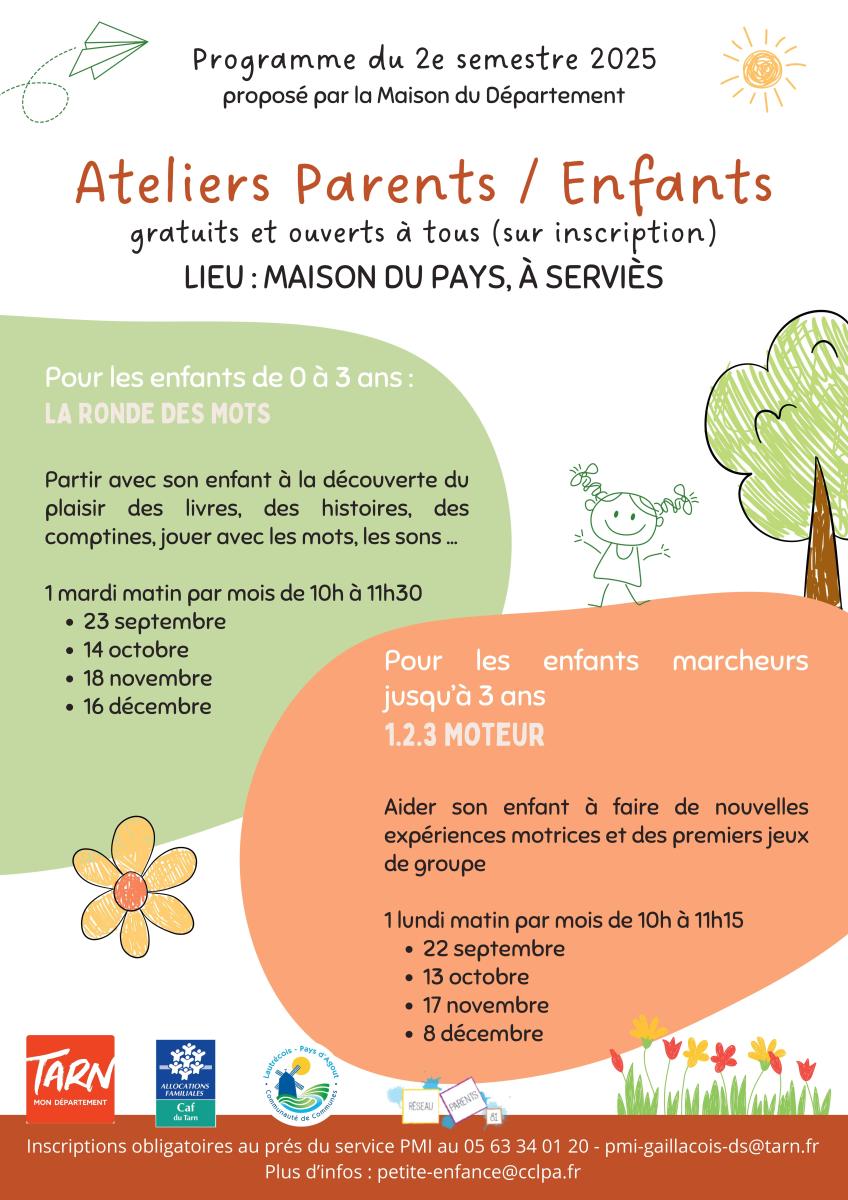 Ateliers PMI 2e semestre 2025