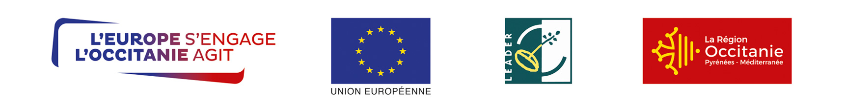 Partenaires LEADER - L'Europe & La Région Occitanie