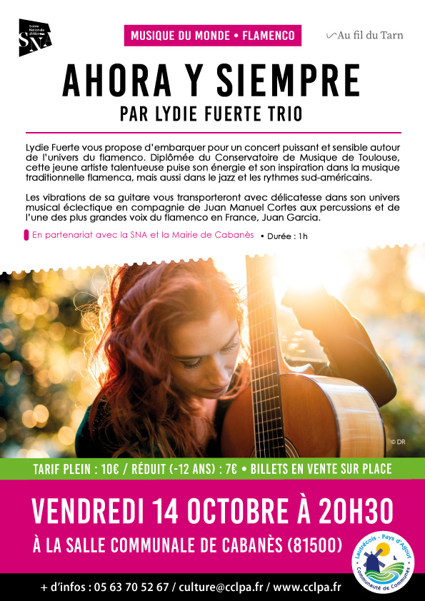 Concert de Flamenco à Cabanès le 14 octobre à 20h30
