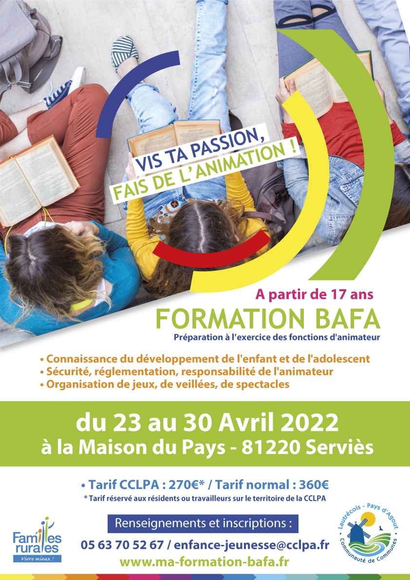 BAFA 2022 (Stage 1) - du 23 au 30 avril à Serviès
