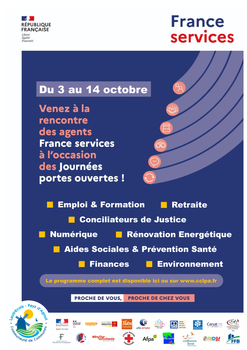 "France services du Lautrécois-Pays d'Agout" vous ouvre ses portes ! 2022