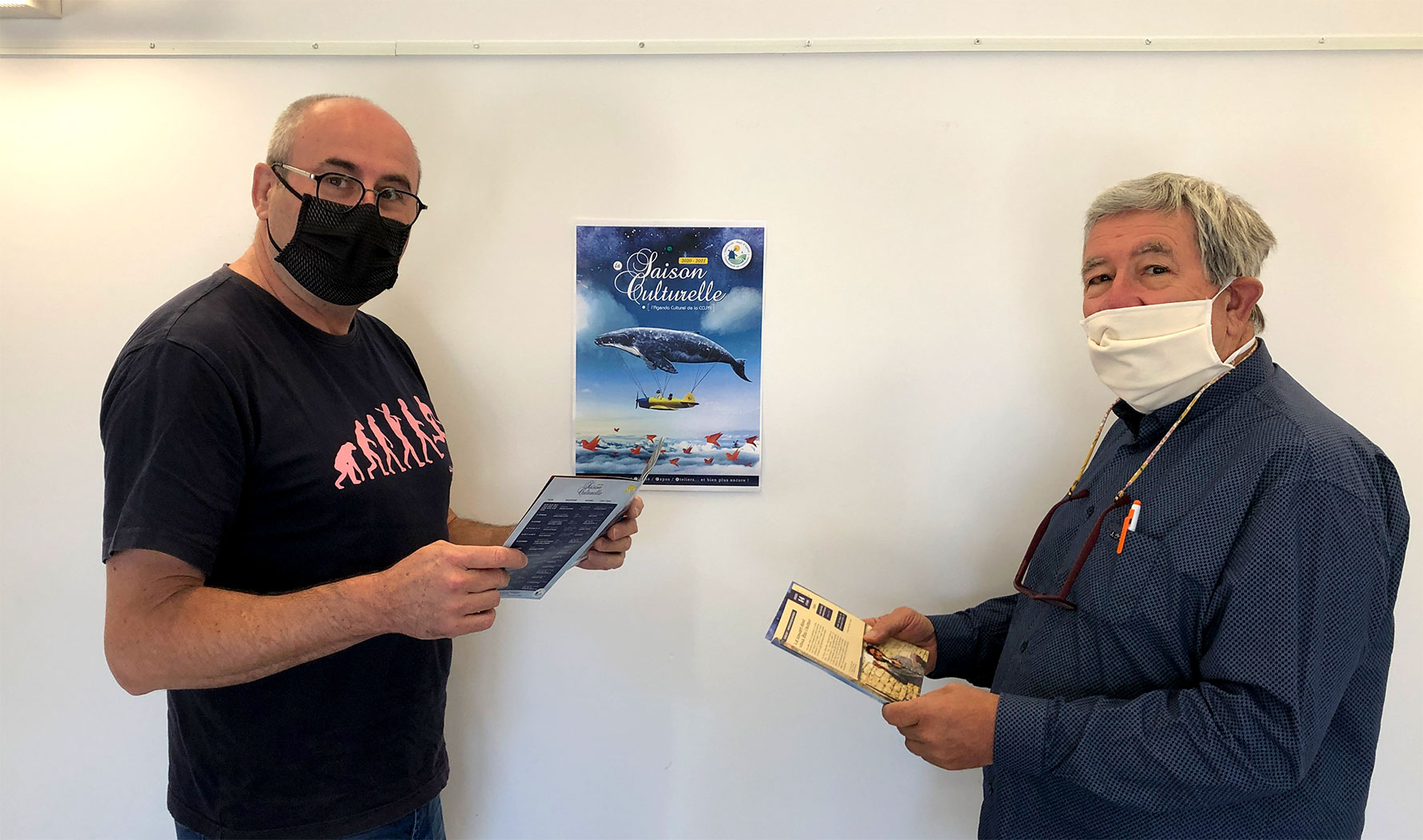 Thierry Bardou, Président de la CCLPA et Alain Berthon, Vice président en charge de la Culture & du Patrimoine.